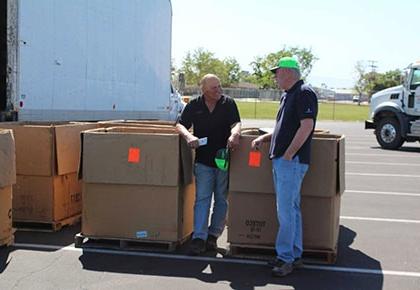 Supervisor David Couch at the Shafter Bulk Item Event